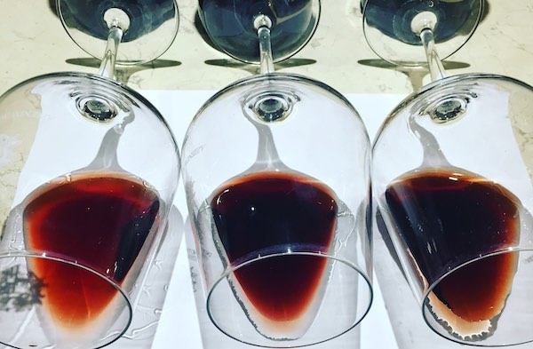 glasses of Amarone wine